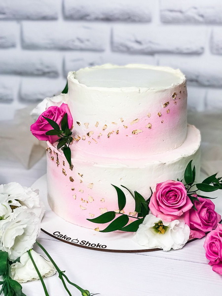 Торт Розовая вуаль - фото